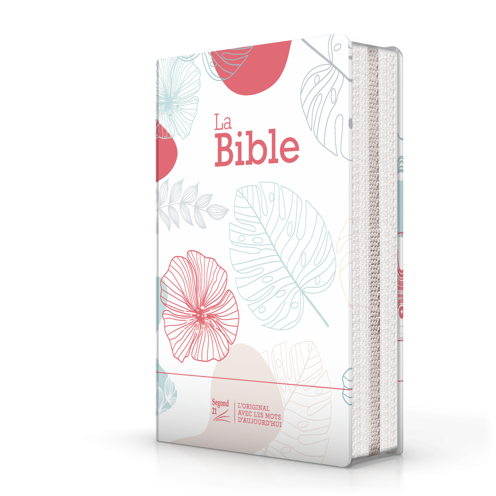 Bibel Segond 21 französischn (premium style) - Softcover aus Leinen mit Blumenmuster, mit...