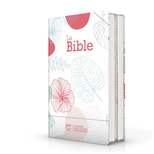 Bibel Segond 21 französischn (premium style) - Softcover aus Leinen mit Blumenmuster, mit...
