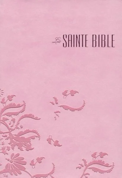 Bible Segond 1880 révisée, compacte, rose arabesques - couverture souple, vivella