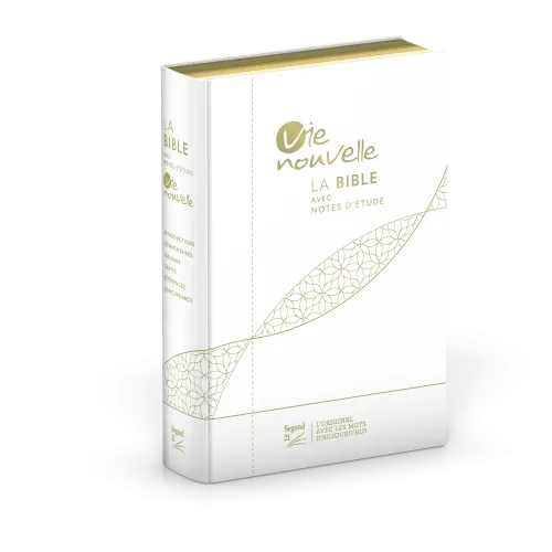 Studienbibel Vie nouvelle, Segond 21, französisch, weiß - Softcover, Leinen, Goldschnitt