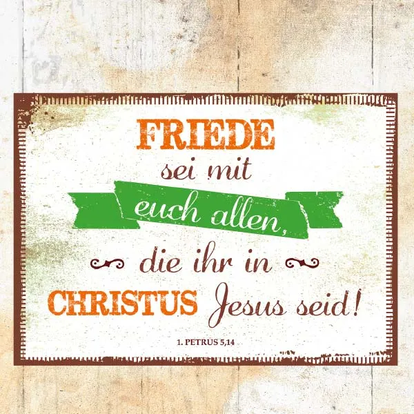 Mini Aufstellbuch Bibelworte - Reihe Wortschatzgallerie, Vintage