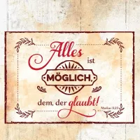 Mini Aufstellbuch Bibelworte - Reihe Wortschatzgallerie, Vintage