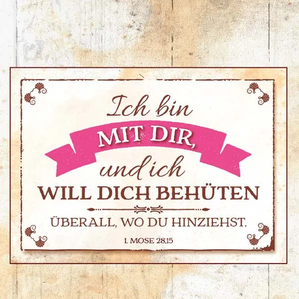 Mini Aufstellbuch Bibelworte - Reihe Wortschatzgallerie, Vintage