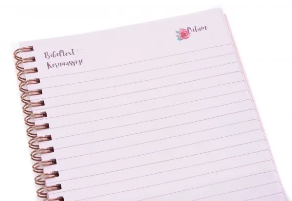Stille Zeit mit Dir - Notizbuch Motiv Blumen