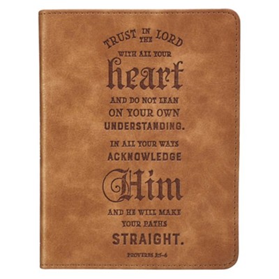 Trust in the Lord Handy-Sized Journal - Brown