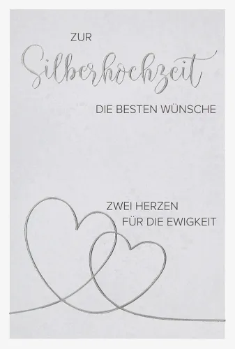 Doppelkarte 2 Herzn für die Ewigkeit