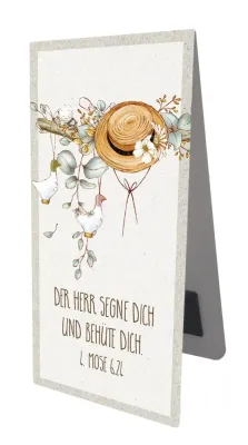 Magnet Lesezeichen Der Herr segne dich / Hut