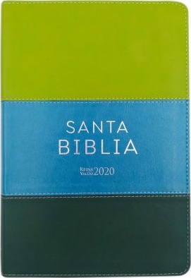 Spanisch, Bibel Reina Valera 2020, Grossschrift, Kunstleder, dreifärbig grün