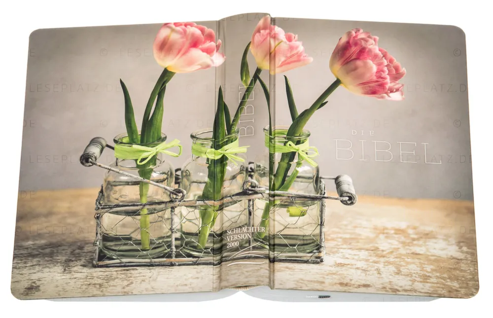 Bibel Schlachter 2000, Taschenausgabe - Motiv Tulpe - Parallelstellen - neue Rechtschreibung -...