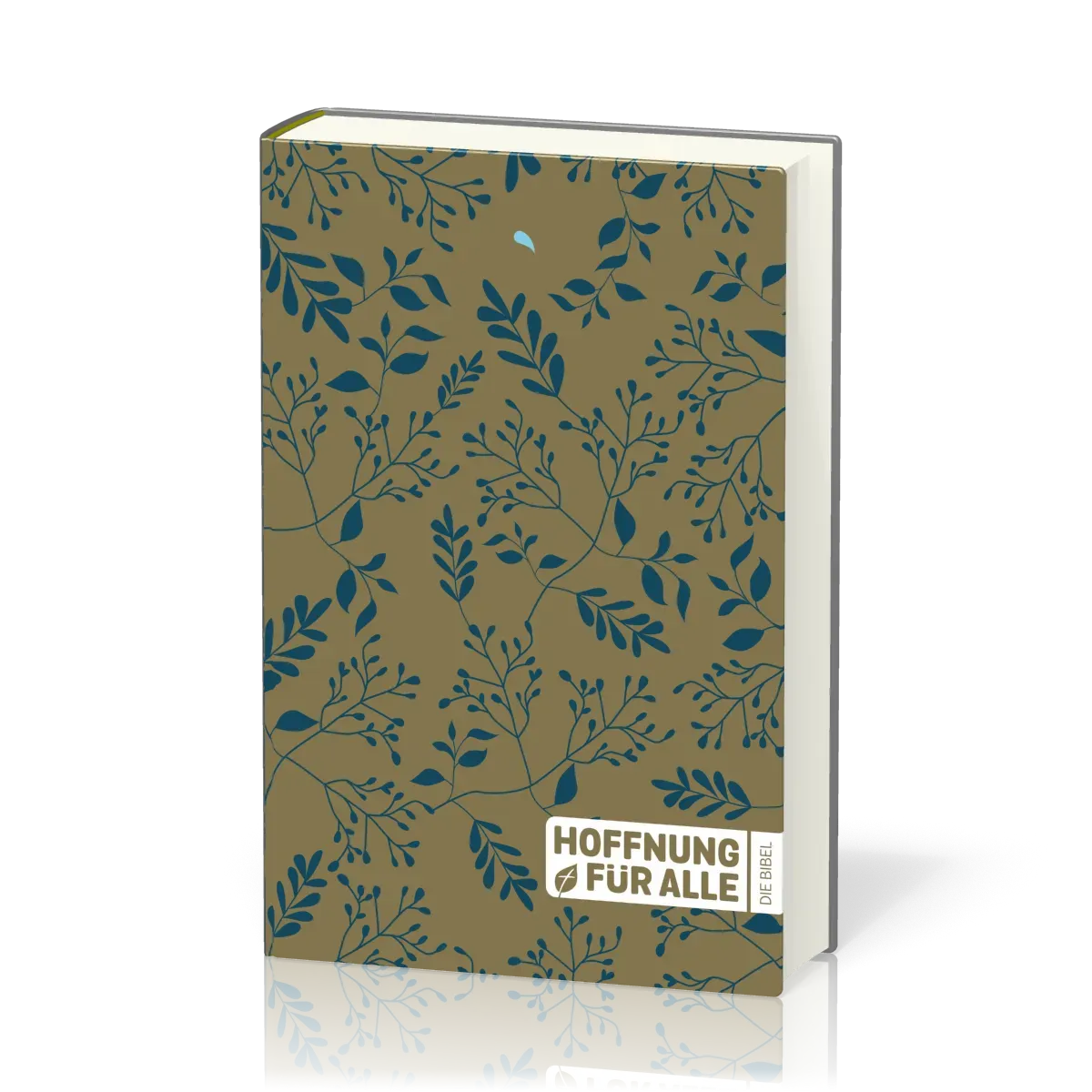 Hoffnung für alle. Die Bibel. - "Golden Leaves / Blue Edition"