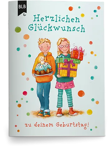 Lotta und Luis - Geburtstagskarte - Viel Glück und viel Segen - mit Lotta und Luis