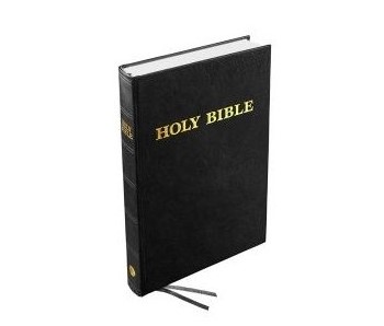 Englisch, Bibel King James Version, Grossdruck, Kunstleder, schwarz, Weissschnitt