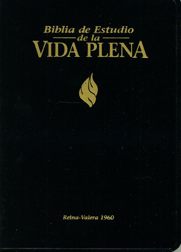 Spanisch, Studienbibel de la Vida Plena Reina Valera 1960, Kunstleder, schwarz, Goldschnitt