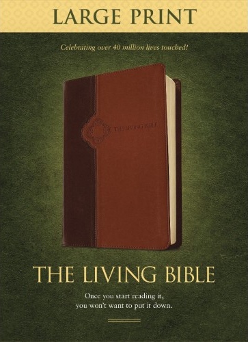 Englisch, Bibel The Living Bible, Kunstleder, duo braun, Goldschnitt