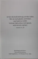 Faltkarte A5 Karfreitag und Ostern, Tod und Auferstehung - Stoff-Applikation Ursi Minder-Frick