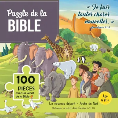 Puzzle de la Bible - Le nouveau départ. Arche de Noé - Je fais toutes choses nouvelles -...