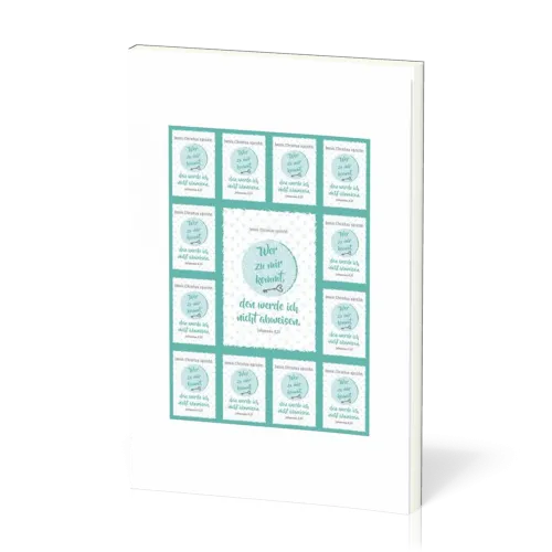 Wer zu mir kommt - Motiv Grafisches Motiv - Aufkleber-Grußkarte