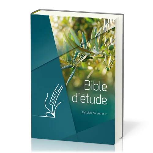 Bible d'étude Semeur 2015 - couverture rigide verte, olivier, tranche blanche