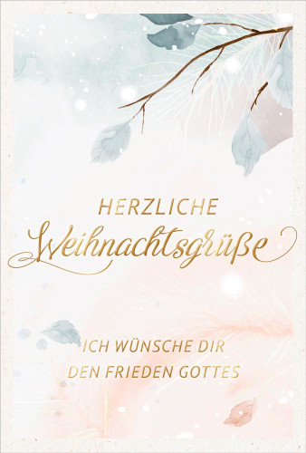 Postkarte Weihnachten Frieden Gottes