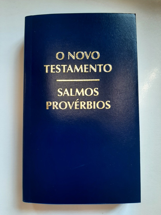 Portugiesisch, Neues Testament Almeida Korrigiert Fiel, mit Psalmen & Sprüche, broschiert, blau -...