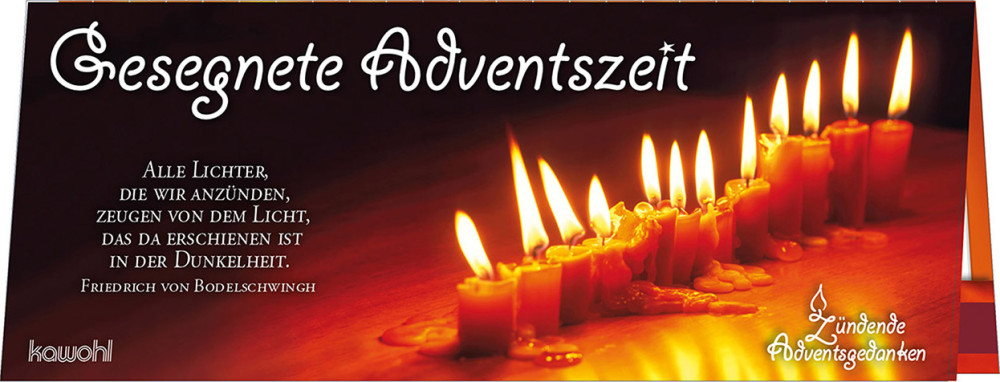 Adventsgedanke: Gesegnete Adventszeit - Streichholz-Adventskalender