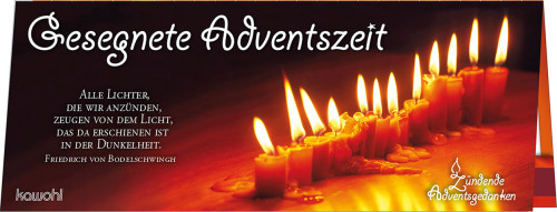 Adventsgedanke: Gesegnete Adventszeit - Streichholz-Adventskalender