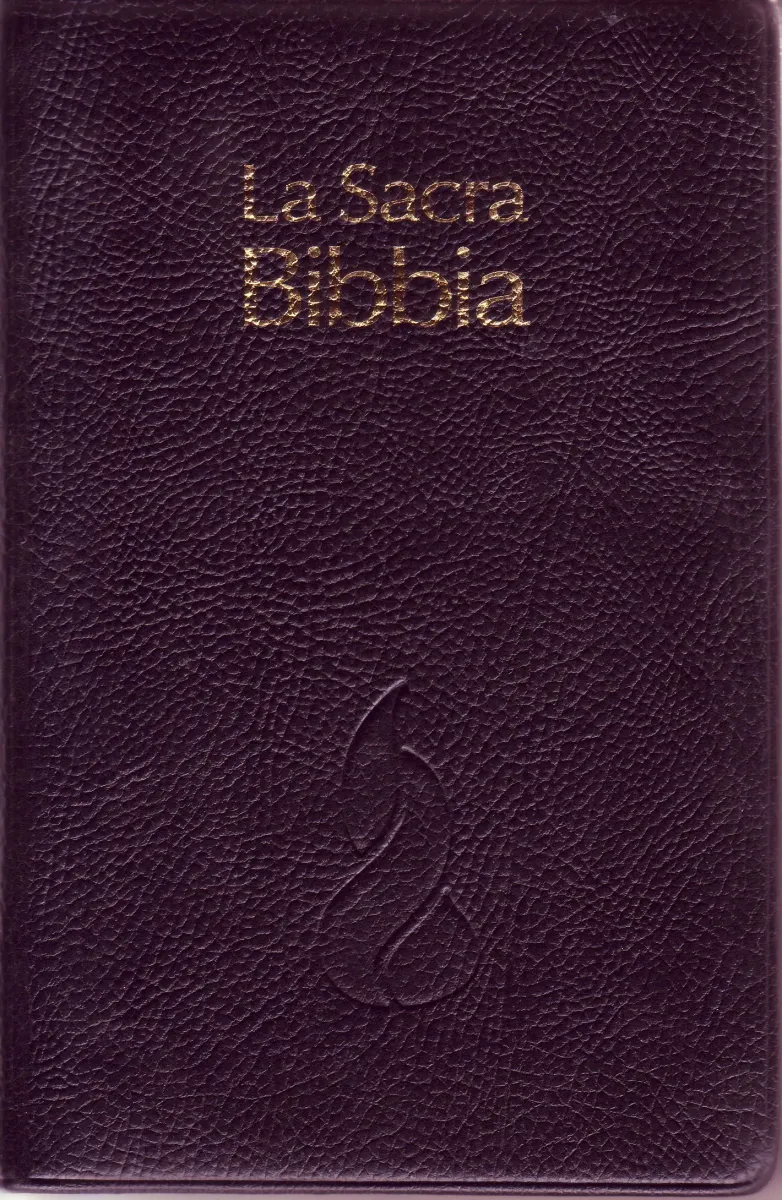ITALIENISCH, BIBEL NOUVA RIVEDUTA, FLEXIBLER EINBAND, GOLDSCHNITT, SCHWARZ.