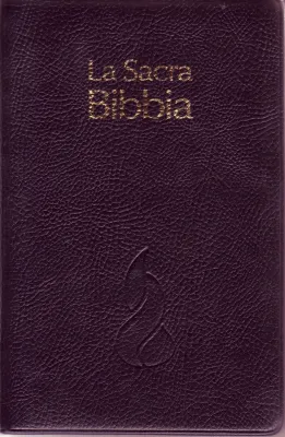 ITALIENISCH, BIBEL NOUVA RIVEDUTA, FLEXIBLER EINBAND, GOLDSCHNITT, SCHWARZ.