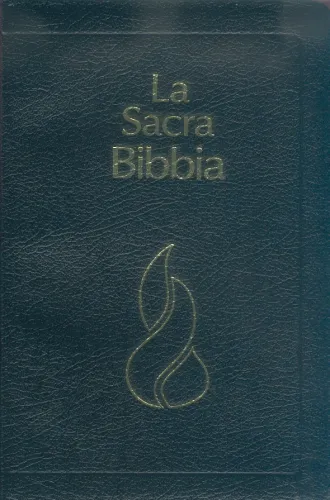 Italienisch, Bibel Nueva Riveduta, Fibroleder, Goldschnitt, Schwarz