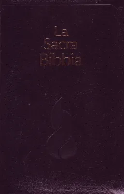 Italienisch, Bibel Nouva Riveduta, Fibroleder, Goldschnitt, Griffregister, Schwarz