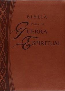 Spanisch, Studienbibel Geistlicher Krieg Reina Valera 1960, Kunstleder, braun mit Motiven,...