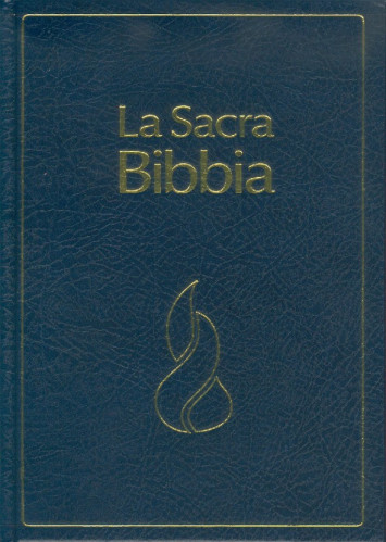 ITALIENISCH, BIBEL NUOVA RIVEDUTA, PARALLELSTELLEN, GEBUNDEN, BLAU