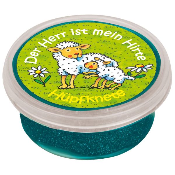 Der Herr ist mein Hirte - Schafe (Glitzernde Hüpfknete)