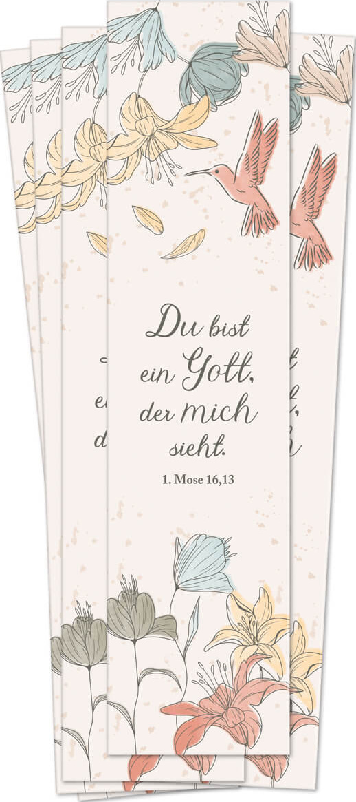 Lesezeichen "Du bist ein Gott der mich sieht" JL 2023 (10er Pack)