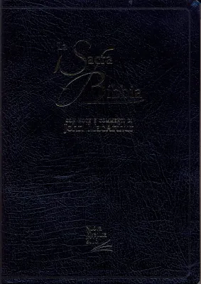 ITALIENISCH, BIBEL NUOVA RIVEDUTA, MACARTHUR, BIEGSAMES FIBROLEDER, GOLDSCHNITT, SCHWARZ