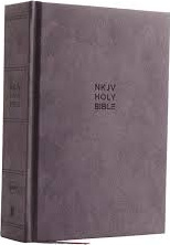 Englisch, NKJV, Comfort Print Compact Single-Column Reference Bible, Grau