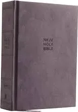 Englisch, NKJV, Comfort Print Compact Single-Column Reference Bible, Grau