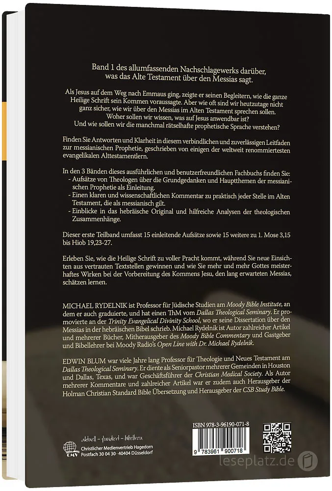 Das Moody Handbuch der Messianischen Prophetie - Studien und Betrachtungen über den Messias aus...