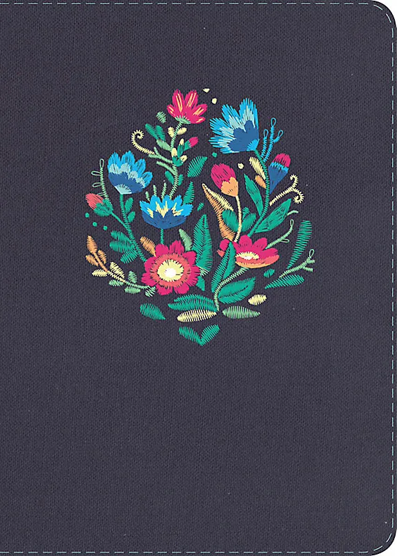 Spanisch, Bibel Reina Valera 1960, Grosschrift, Leineneinband mit Blumen,Griffregister