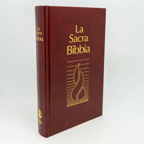 ITALIENISCH, BIBEL NUOVA RIVEDUTA, GEBUNDEN ROT