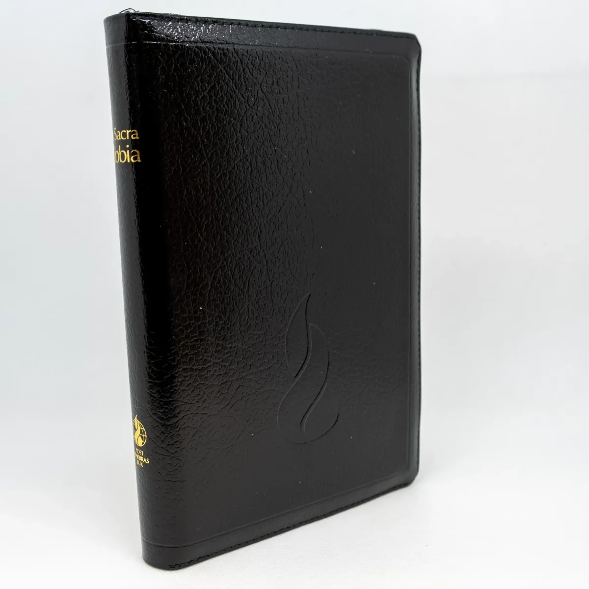 Italienisch, Bibel Nuova Riveduta, Fibroleder, Goldschnitt, Griffregister, Reissverschl., Schwarz