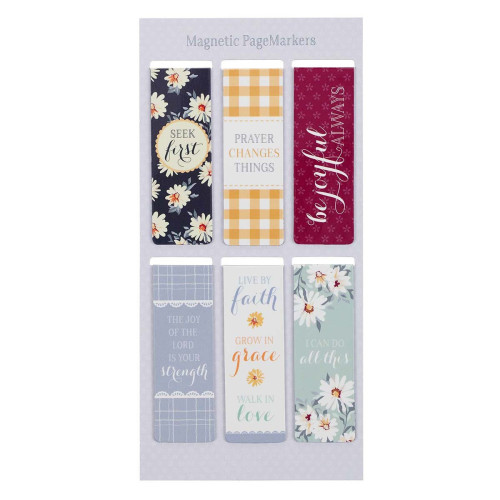 Magnetic Pagemarker Set Daisi - Set Of 6 Bookmarks