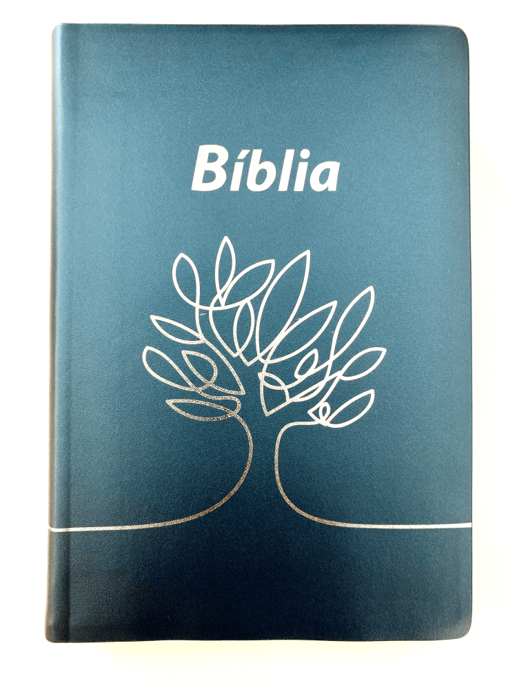 Portugiesisch, Bibel Almeida Revidiert und Korrigiert, biegsam, metall balu, illustrierter Einband
