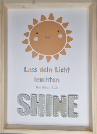 Wandbild SHINE